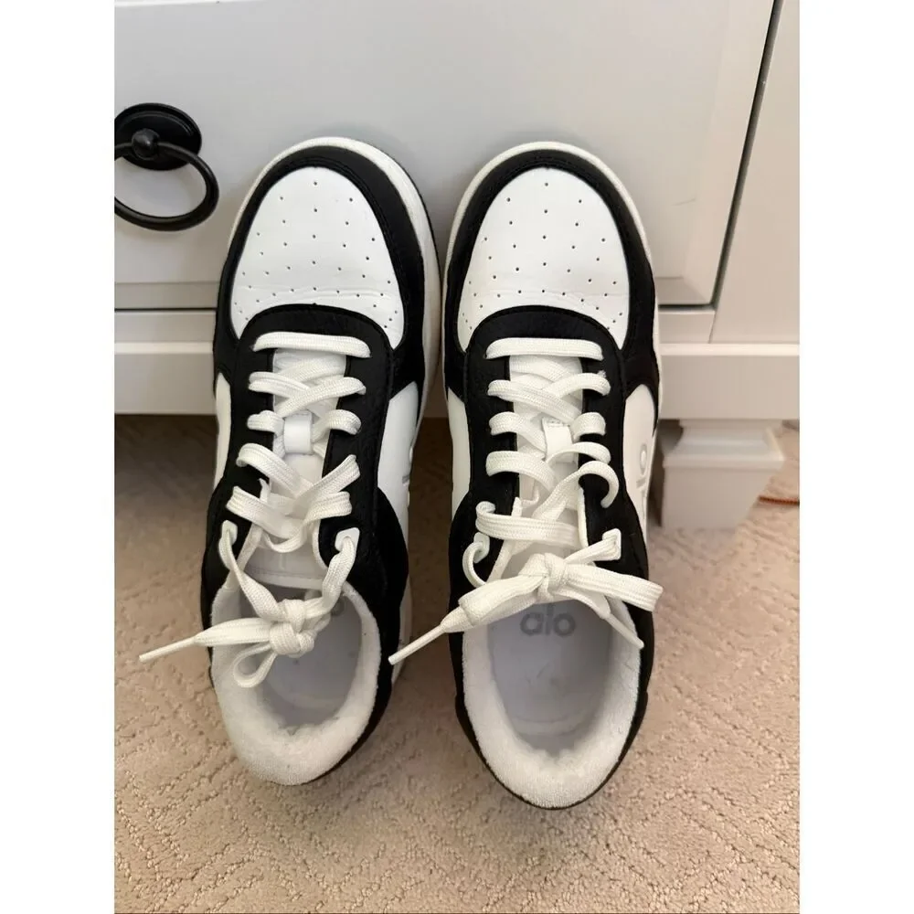 EUC Alo Recovery Mode Sneaker Black/White W7/M5.5